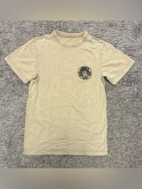 NWOT Men’s Jacks Surfboards SS Tee, Size S, Tan (weathered look)